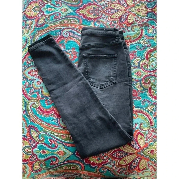 Black Skinny Jeans Denim Size 28 Forever 21 - Picture 1 of 2